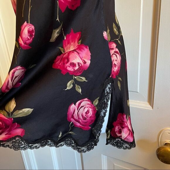 Victoria’s Secret Lace slip dress satin black small - Picture 7 of 9